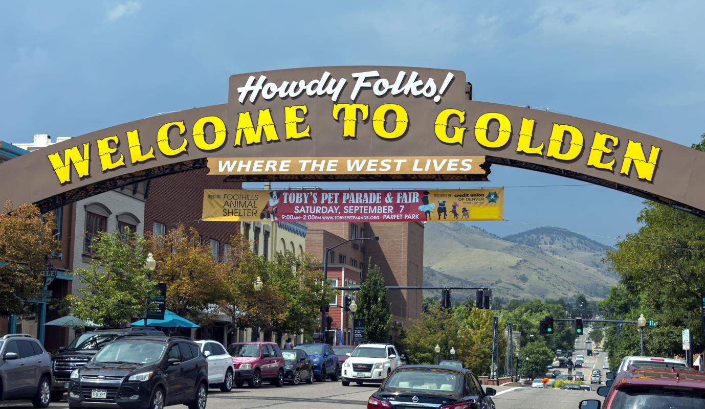 Stock photo of Golden, CO.