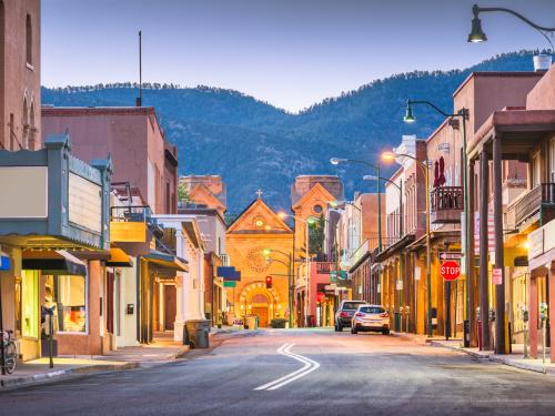 Stock photo of Santa Fe, New Mexico, USA