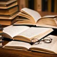 Stock photo of a stack of books